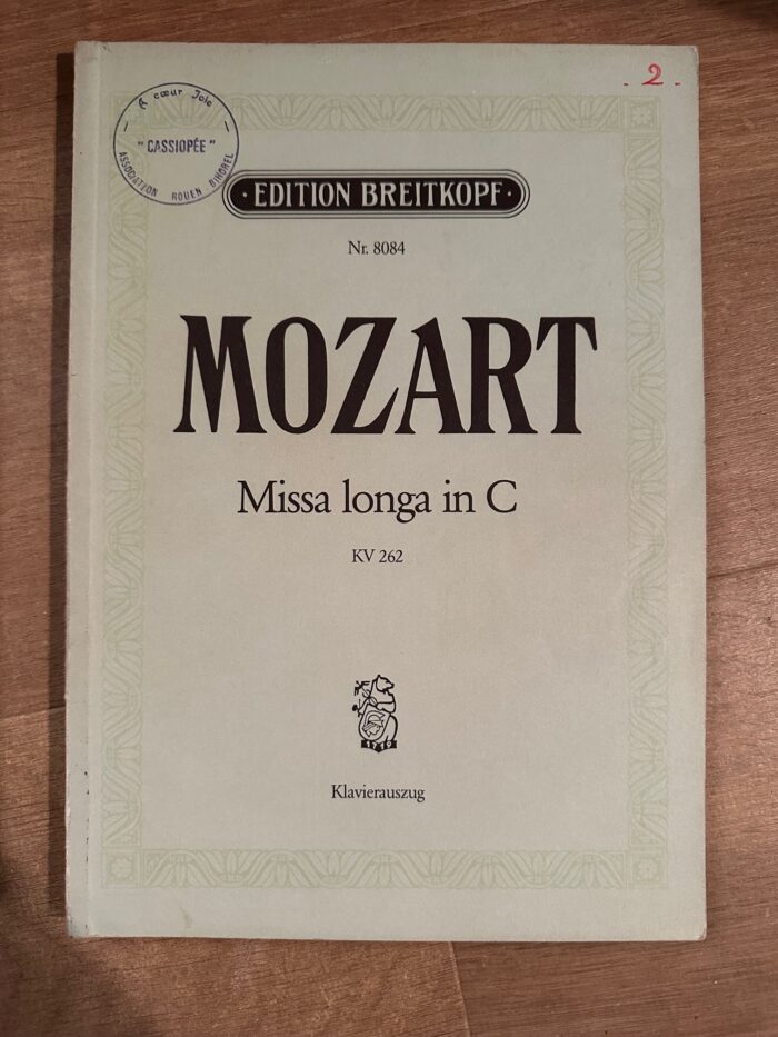 MOZART – Missa longa in C KV 262